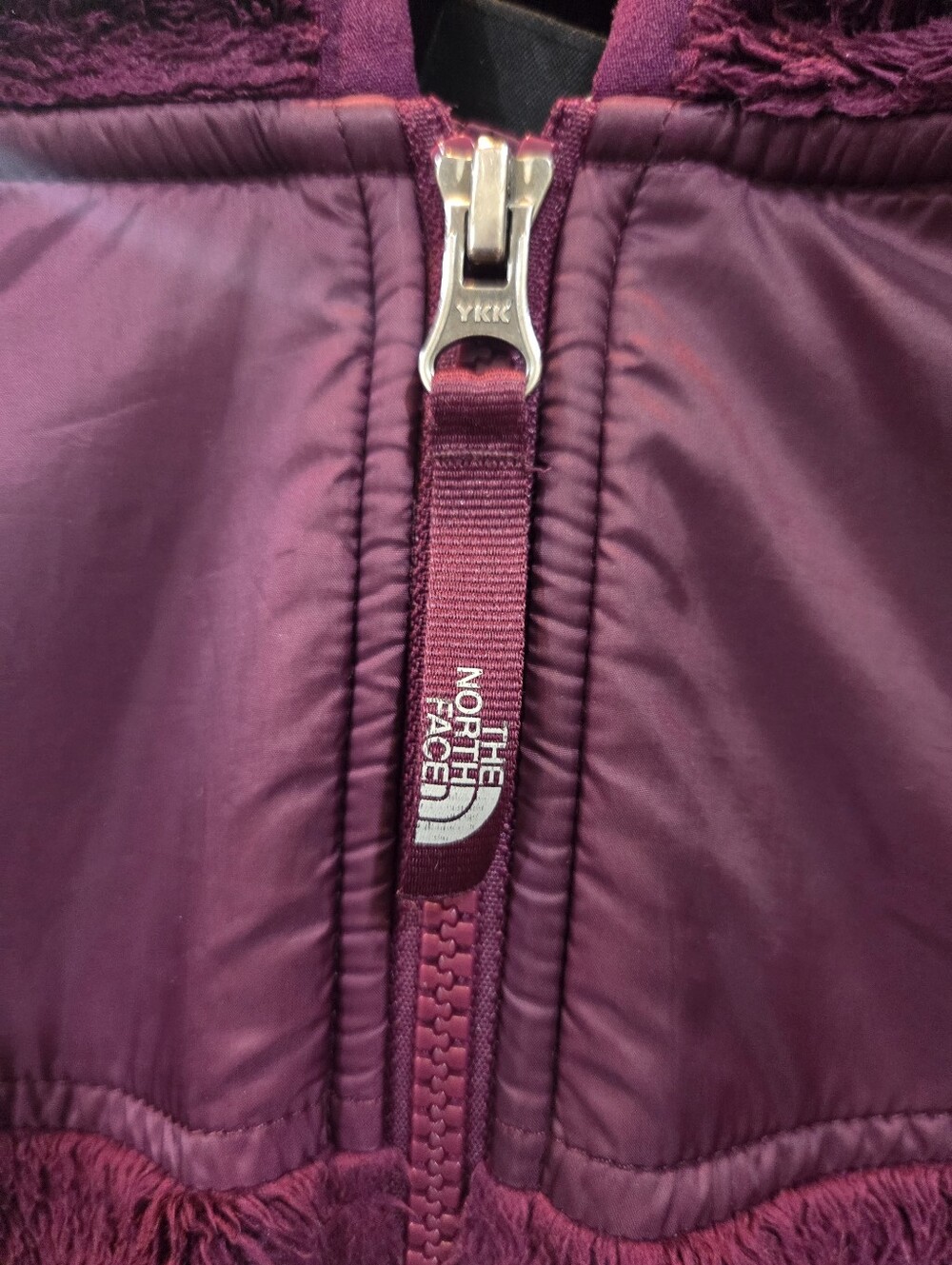 The North Face Girls Full-Zip Oso Plush Hoodie in Plum Girls Size XL/18 - Picture 4 of 11